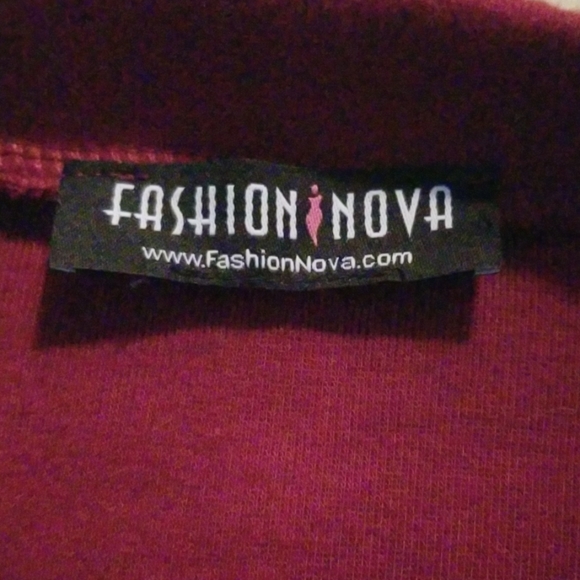 New Fashion Nova NYC Choker Collar Sweatshirt/SZM - Picture 2 of 4